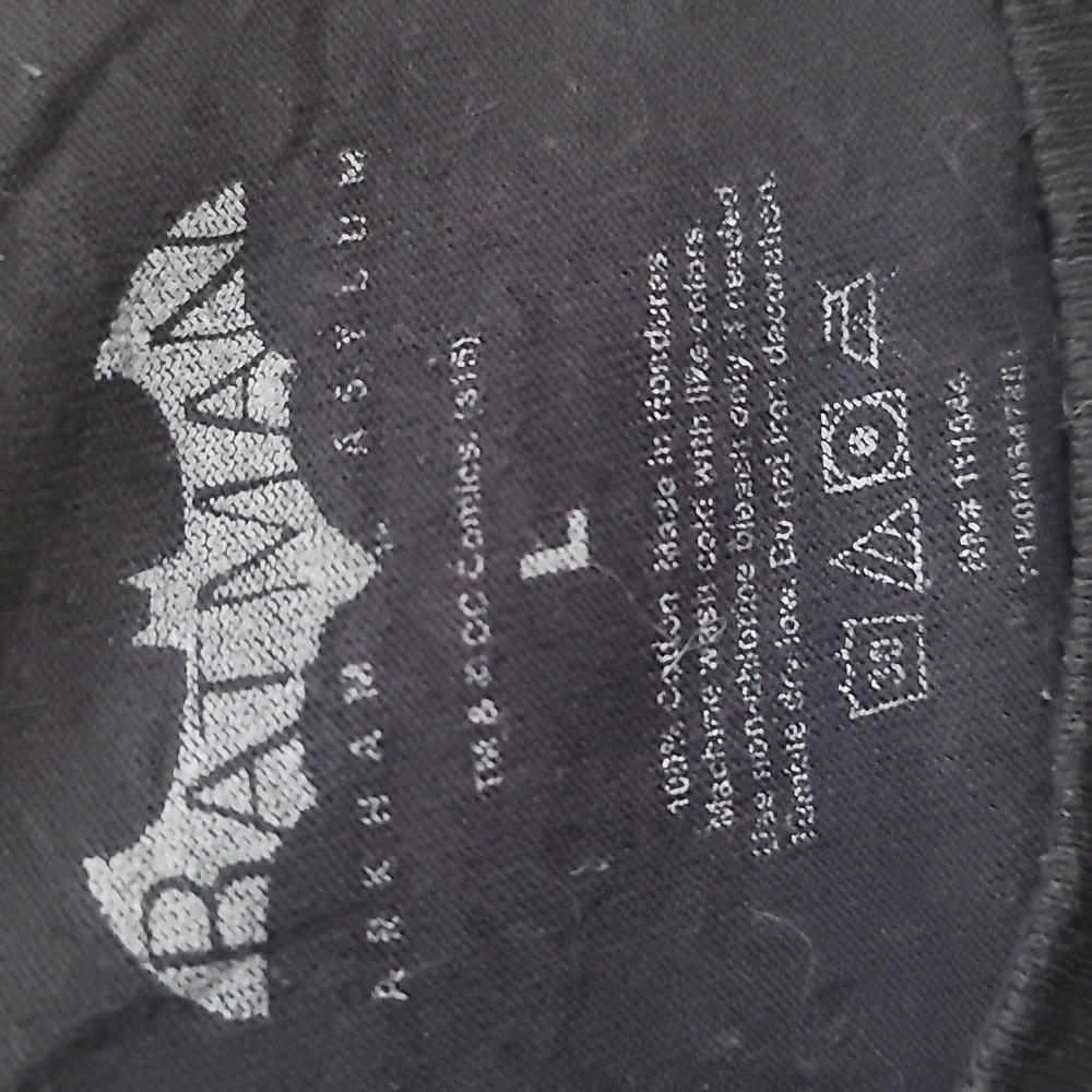 Batman the joker arkham asylum inmate black short sleeve t shirt tee crew neck l - Picture 2 of 3
